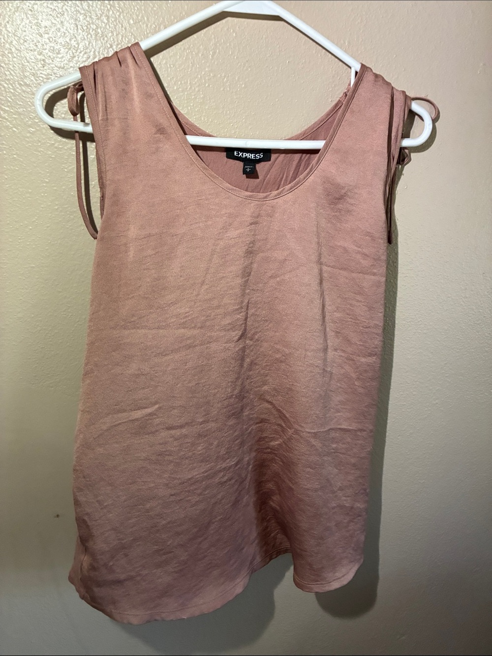 Express Mauve Tie-Shoulder Sleeveless Camisole